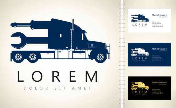 卡车向量。货运车。图片下载