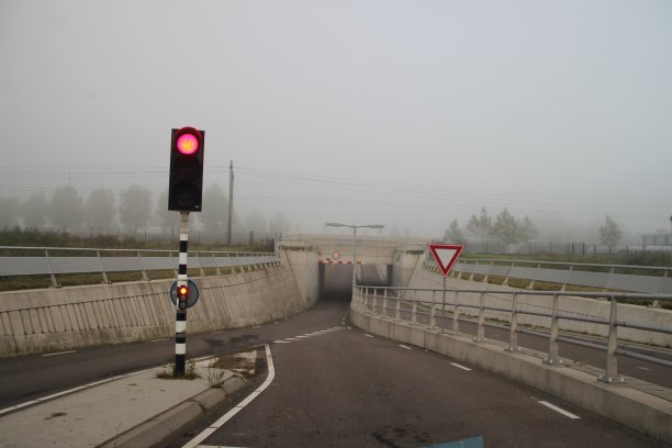 荷兰Moordrecht村的火车隧道图片下载