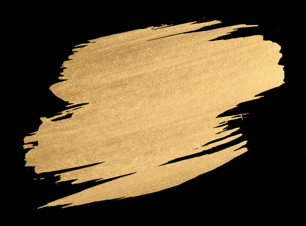 金色水彩纹理油漆着色光亮笔触图片下载