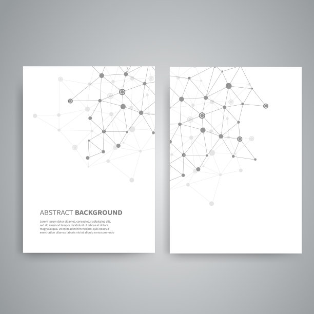 报告封面的矢量模板图片下载