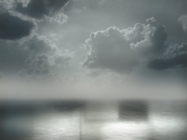 抽象空间，天空背景的产品展示。3d渲染图片下载