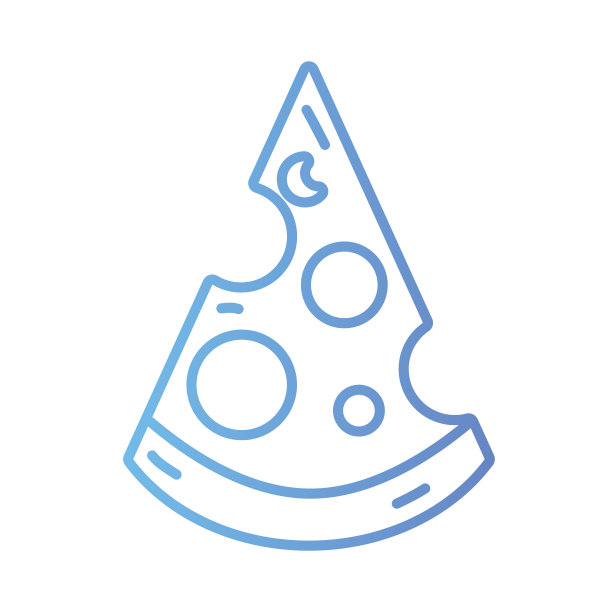 排美味的披萨切片快餐图片下载