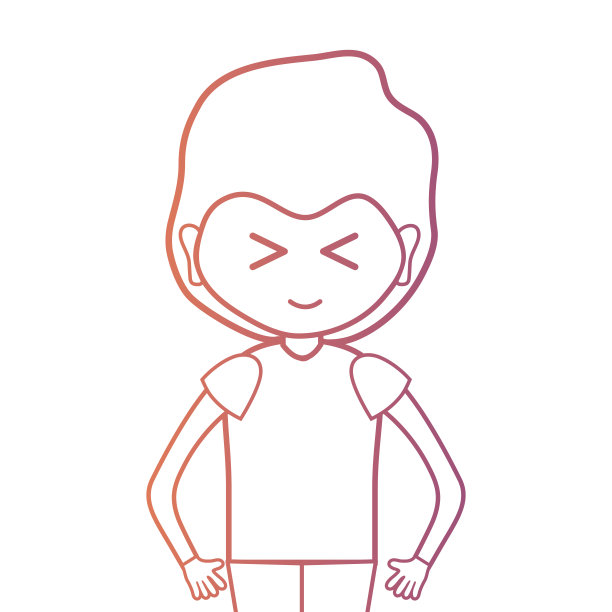 发型和t恤的线人图片下载