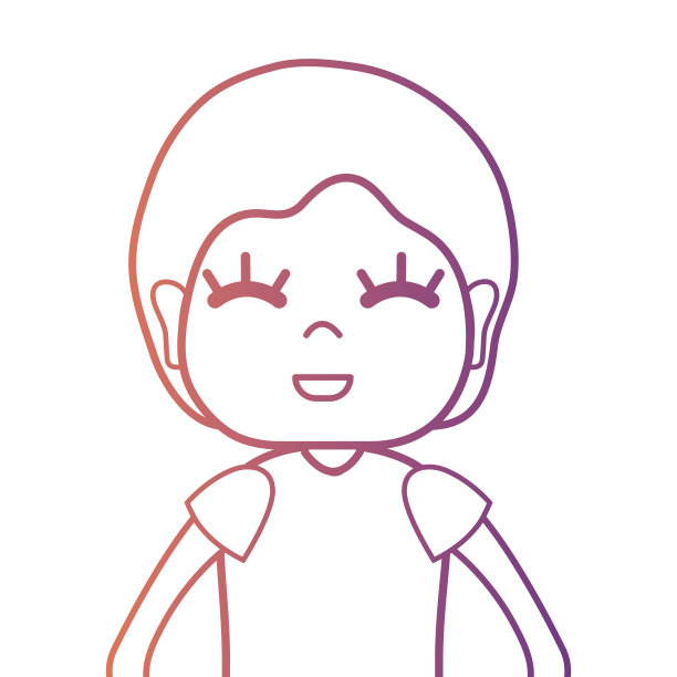 发型和t恤的线人图片下载