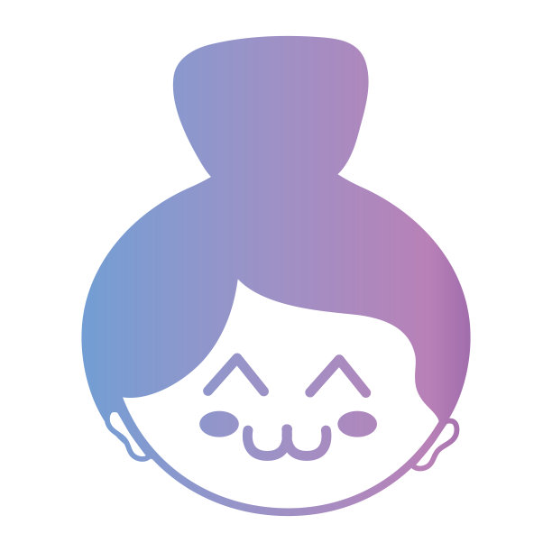 线条头像女性头部与发型设计图片下载