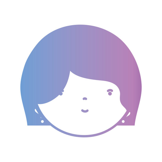 线条头像女性头部与发型设计图片下载