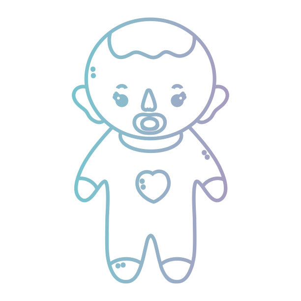 给小男孩穿上睡衣和奶嘴图片下载