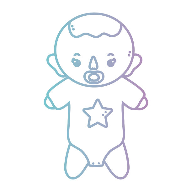 给小男孩穿上睡衣和奶嘴图片下载