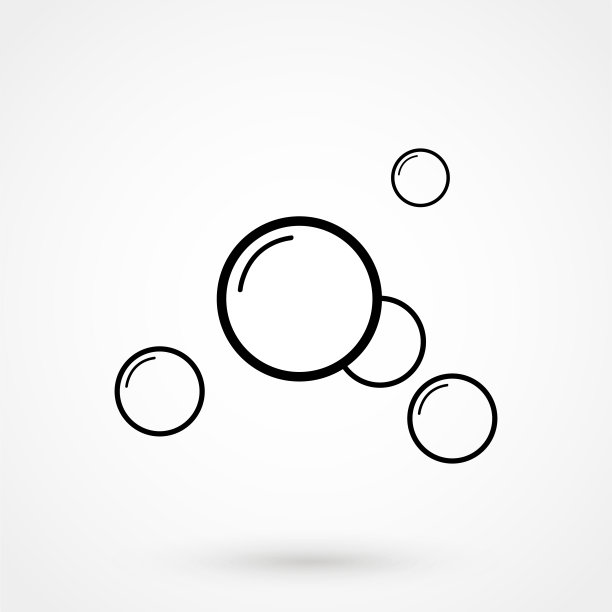 泡沫图标孤立图片下载