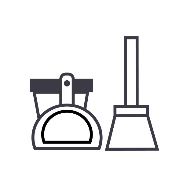 勺，桶，笔刷矢量线图标，标志，插图的背景，可编辑的笔触图片下载