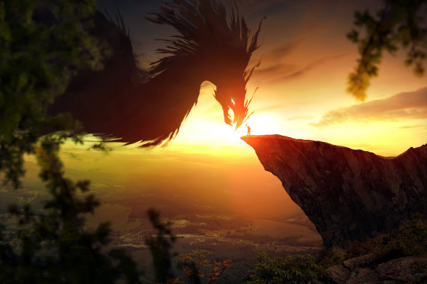 龙和人素材图片