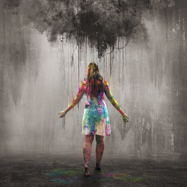 颜色从黑暗图片下载