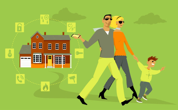 家庭安全系统图片下载