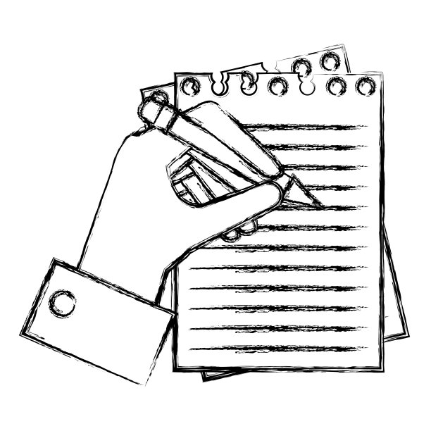 用铅笔在笔记本上写字图片下载