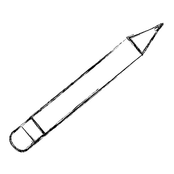 铅笔学校孤立的图标图片下载