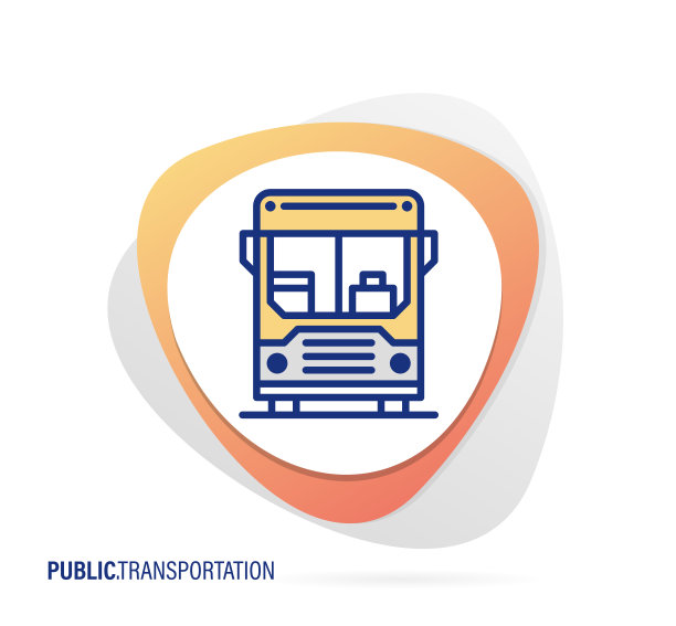 公共交通工具图标图片下载