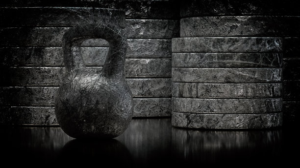 健身器材3d插图图片下载