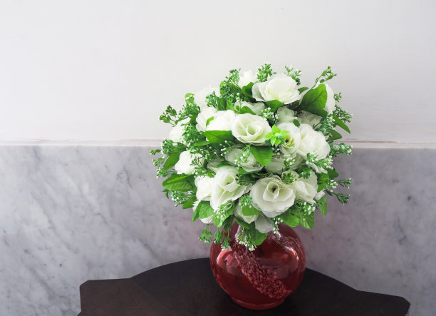 白玫瑰面料制成图片下载