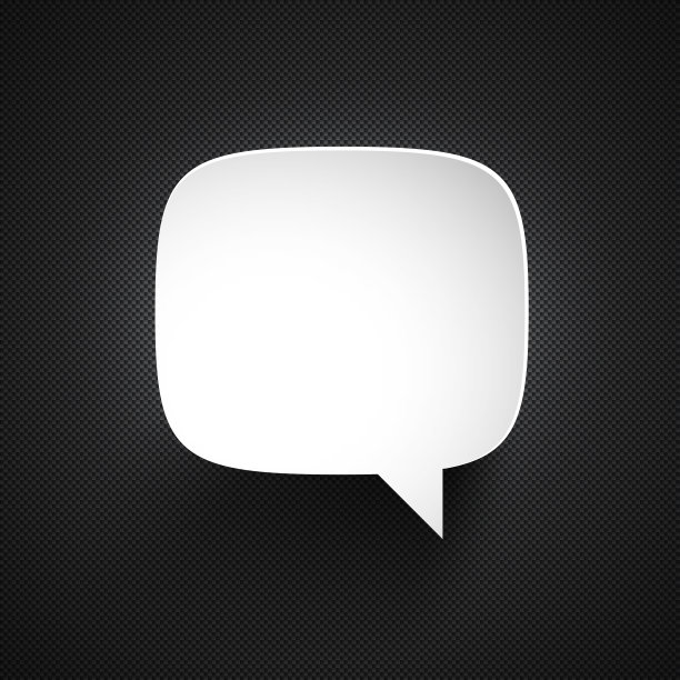 碳纤维背景下的语音气泡图片下载