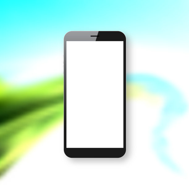 智能手机孤立的彩色抽象背景-手机模板图片下载