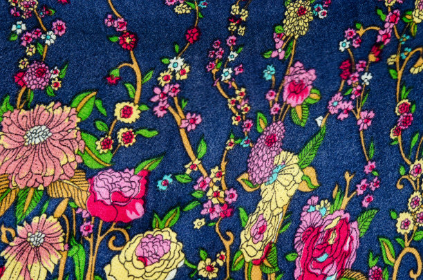 复古印花织物图片下载