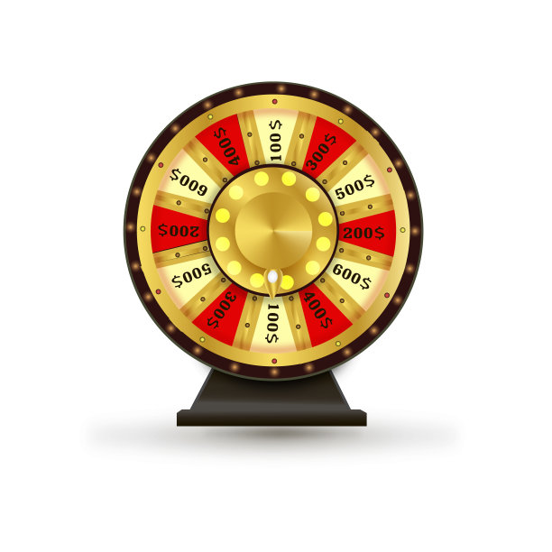 彩色车轮的运气或财富信息图表。矢量插图。图片下载