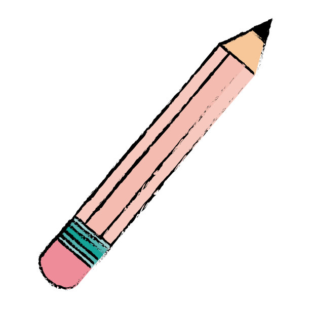 铅笔学校孤立的图标图片下载