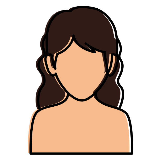 美丽的女人赤膊头像人物图片下载