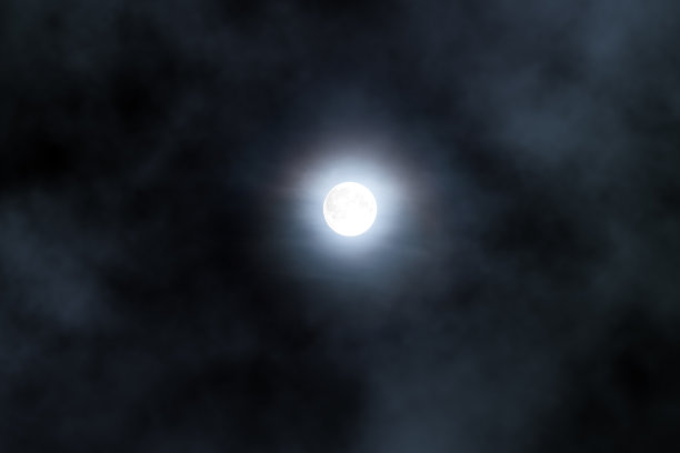 满月与云图片下载