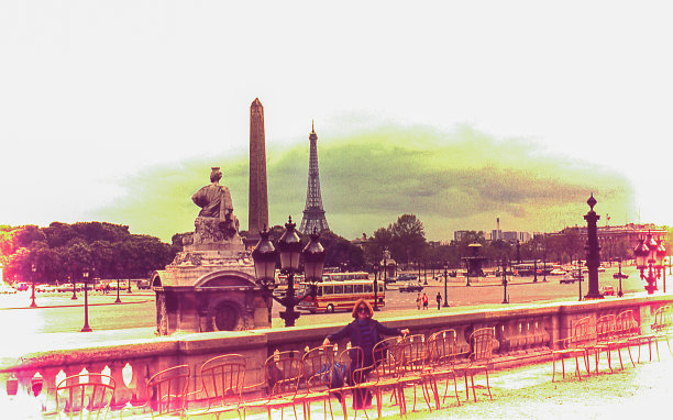 巴黎的复古日图片下载