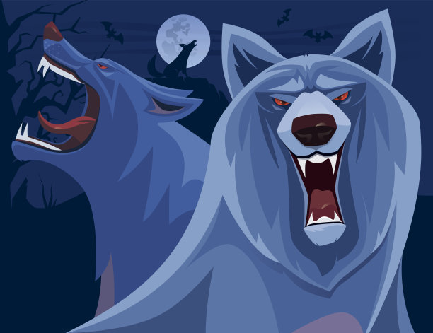 愤怒的狼咆哮图片下载