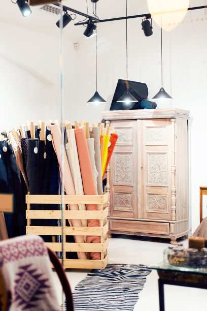 自然时尚面料卷图片下载