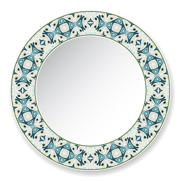 带有圆形图案的装饰板图片下载