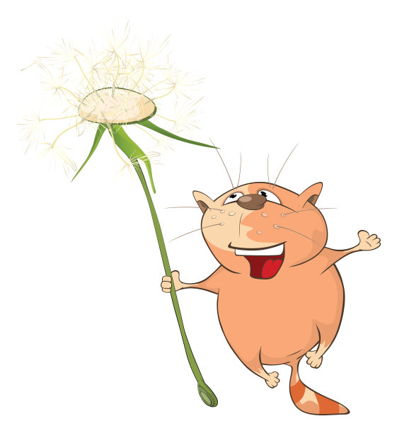 插图可爱的猫卡通人物图片下载