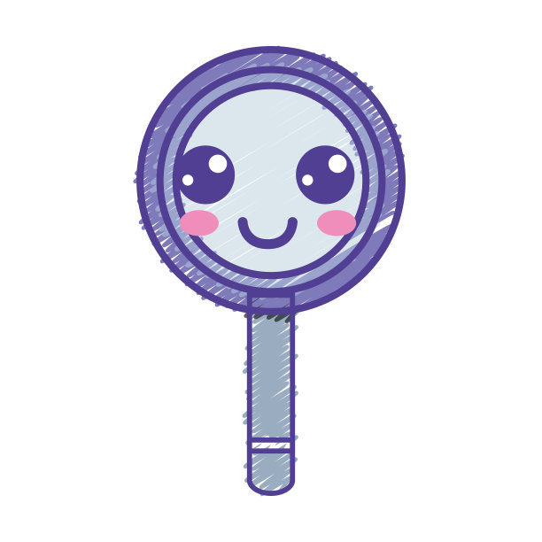 可爱的快乐放大镜图片下载