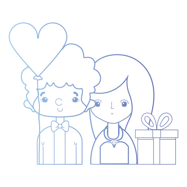 线美伉俪配发型设计图片下载