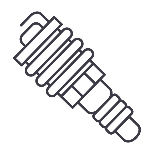 自动火花矢量线图标，标志，背景上的插图，可编辑的笔触图片下载
