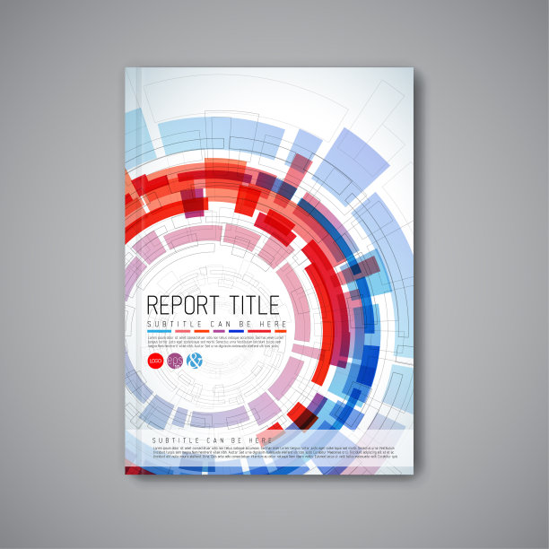 现代矢量抽象宣传册设计模板图片下载