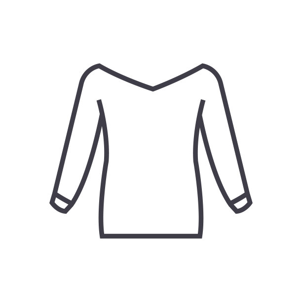 衬衫矢量线图标，标志，背景上的插图，可编辑的笔触图片下载