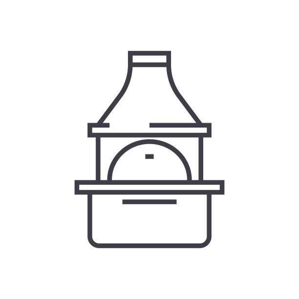 砖格栅矢量线图标，标志，背景上的插图，可编辑的笔画图片下载