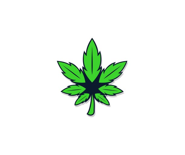 大麻叶图标图片下载