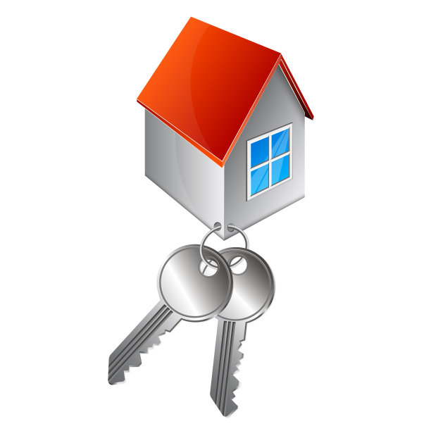 房子和锁钥匙图片下载
