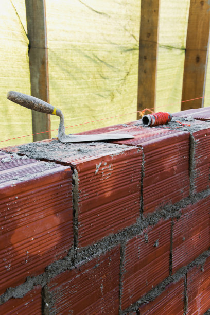 建筑中的红砖墙图片下载