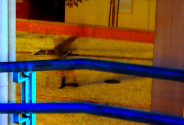 金属栏杆特写图片下载