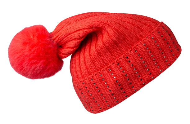 针织帽孤立在白色背景图片下载