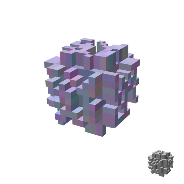 抽象的3 d结构。孤立在白色背景上。矢量插图。图片下载