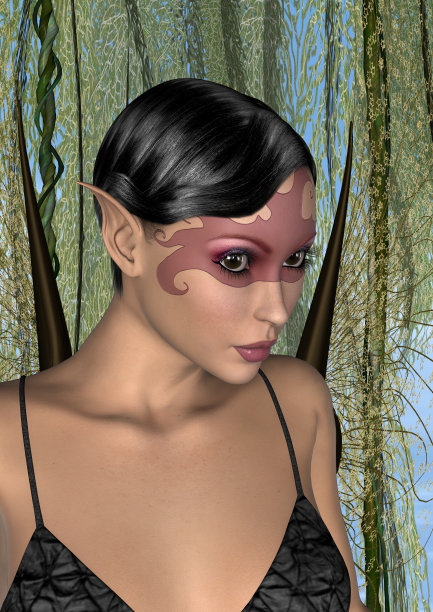 3D渲染美丽仙女图片下载