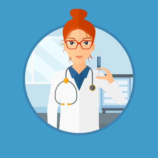 病房里用注射器的医生图片下载