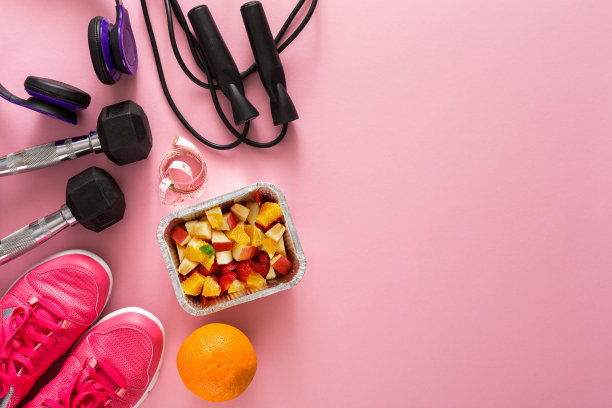 健身背景，运动器材，拷贝空间图片下载