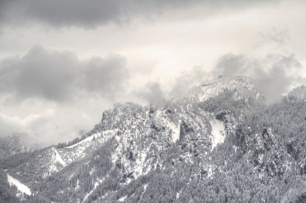 雪山和天空图片下载